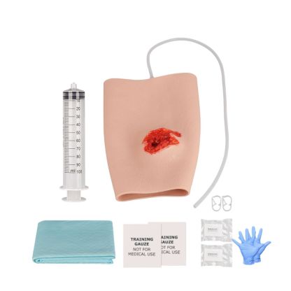 Leg Entry-Exit Gunshot Wound Packing Trainer (Silicone Sleeve)