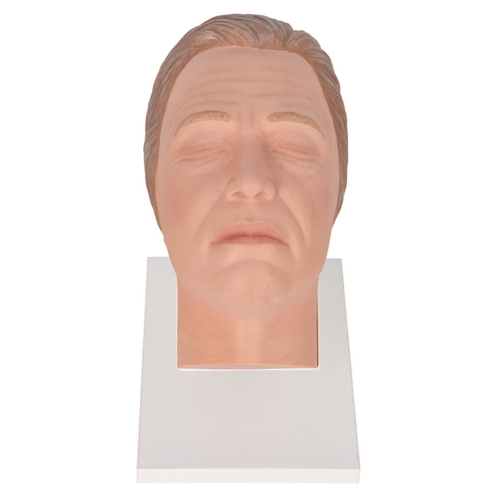 Male Facial Injection Training Head with Adjustable Base