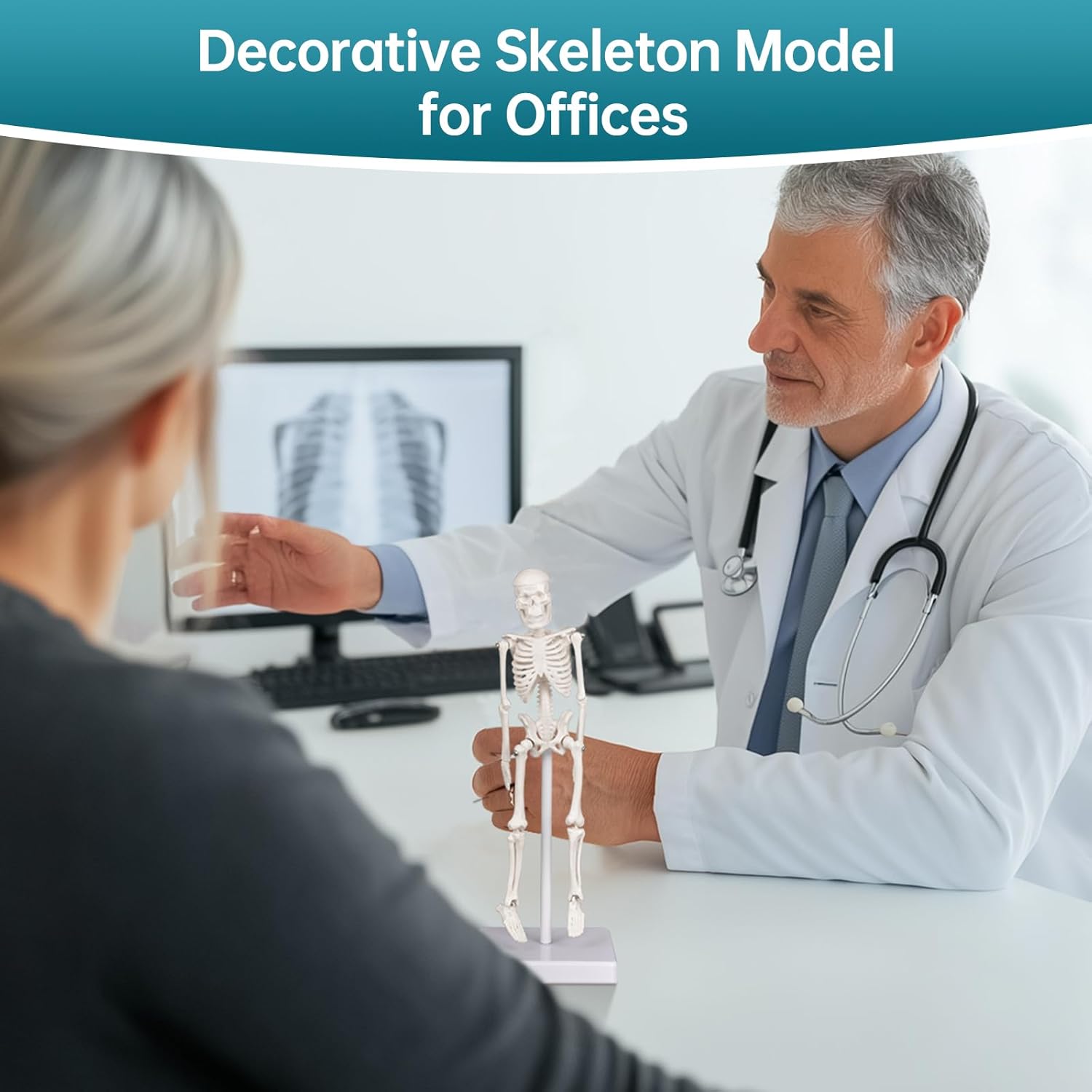 Mini Human Skeleton Anatomy Model (7.8" / 20 cm)