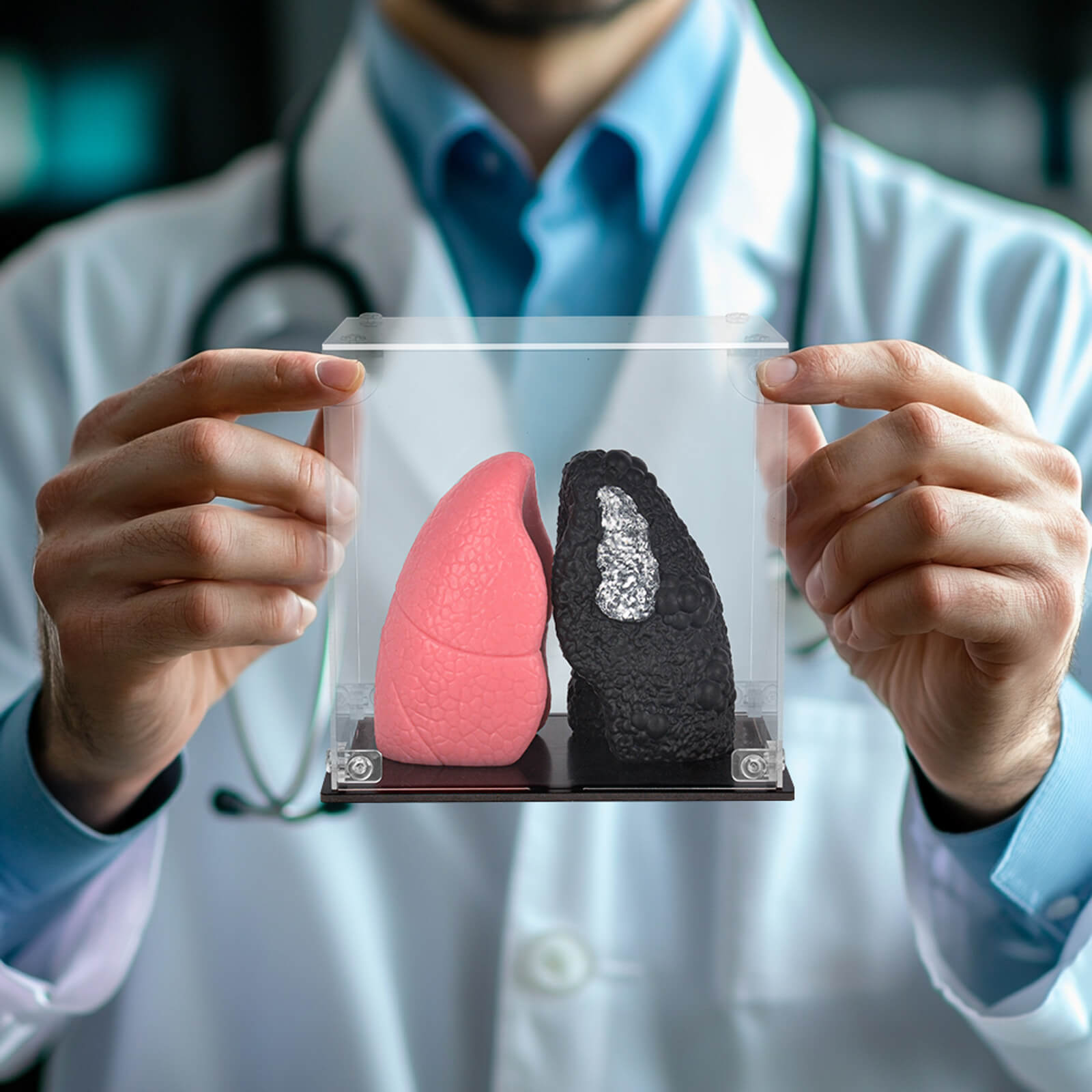 Ultrassist Healthy Lung vs. Smokers Lung Model Set