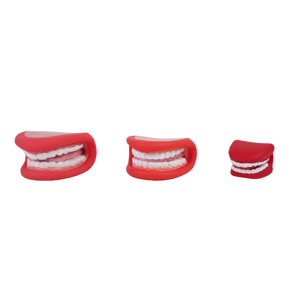 Multi-Size Mouth Puppets with Tongue for Speech Therapy