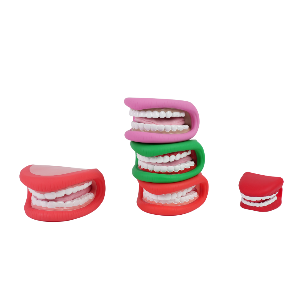 Multi-Size Mouth Puppets with Tongue for Speech Therapy
