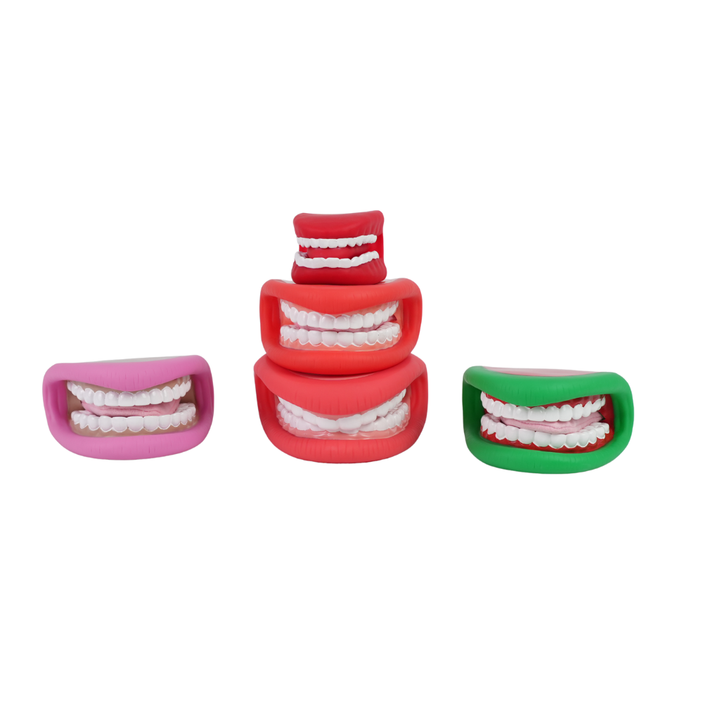 Multi-Size Mouth Puppets with Tongue for Speech Therapy