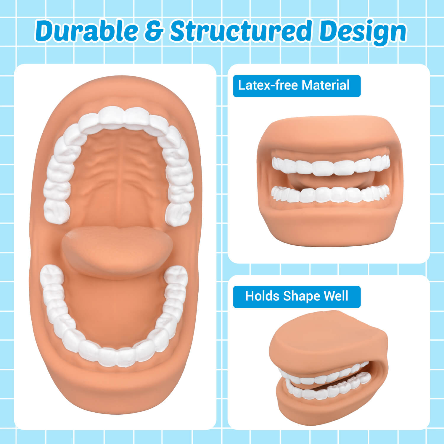 Durable Mouth Puppet Dental Model for Kids Brushing Training