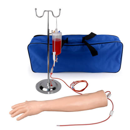 Adult Left Multi-Venous Venipuncture Arm Practice Kit with Metal Stand