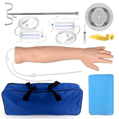 Adult Left Multi-Venous Venipuncture Arm Practice Kit with Metal Stand