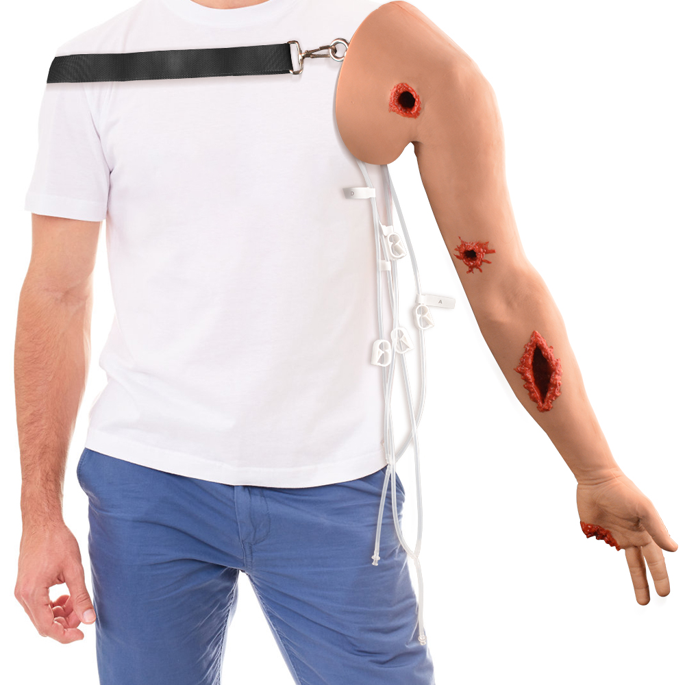 Wearable Multi-Wound Packing and Hemorrhage Control Arm Trainer