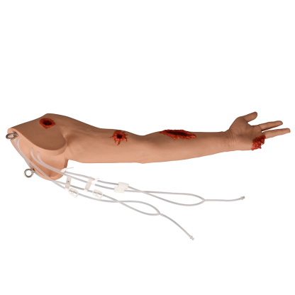 Wearable Multi-Wound Packing and Hemorrhage Control Arm Trainer