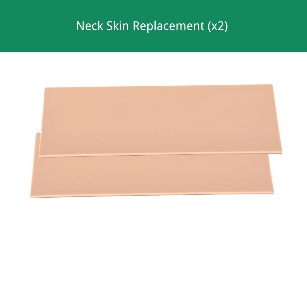 Neck Skin and Simulated Cricothyroid Membranes Replacement for Cricothyrotomy Task Trainer