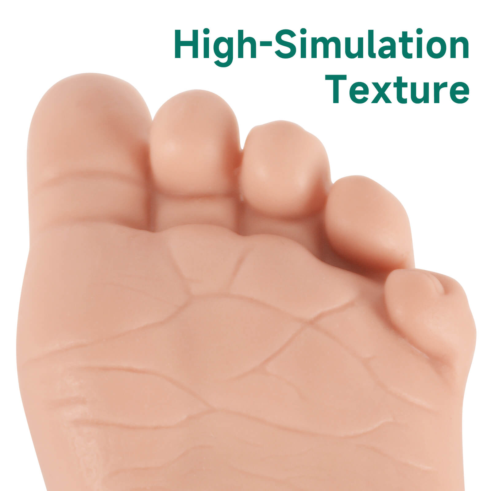 realistic infant foot simulator for heel prick technique training