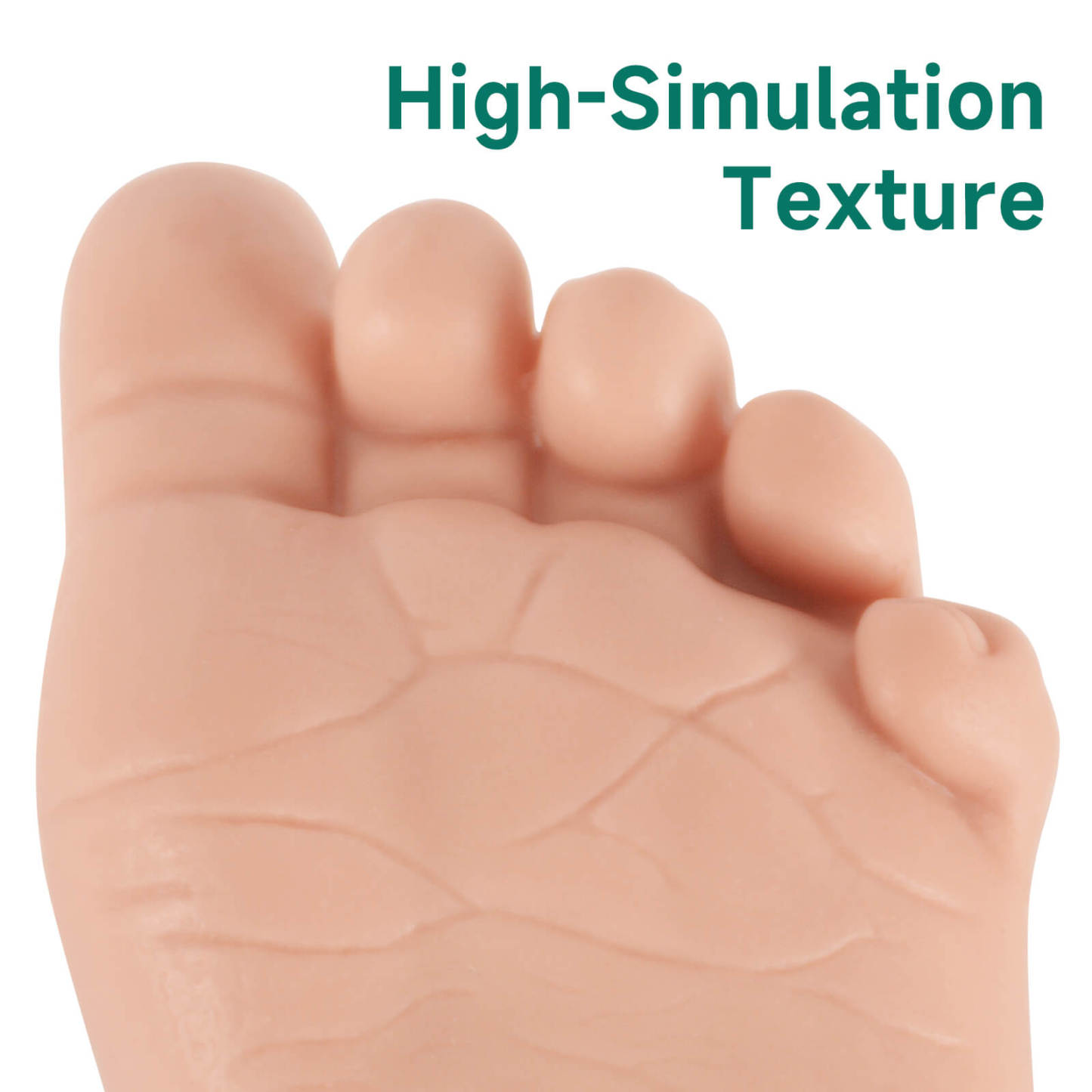 realistic infant foot simulator for heel prick technique training