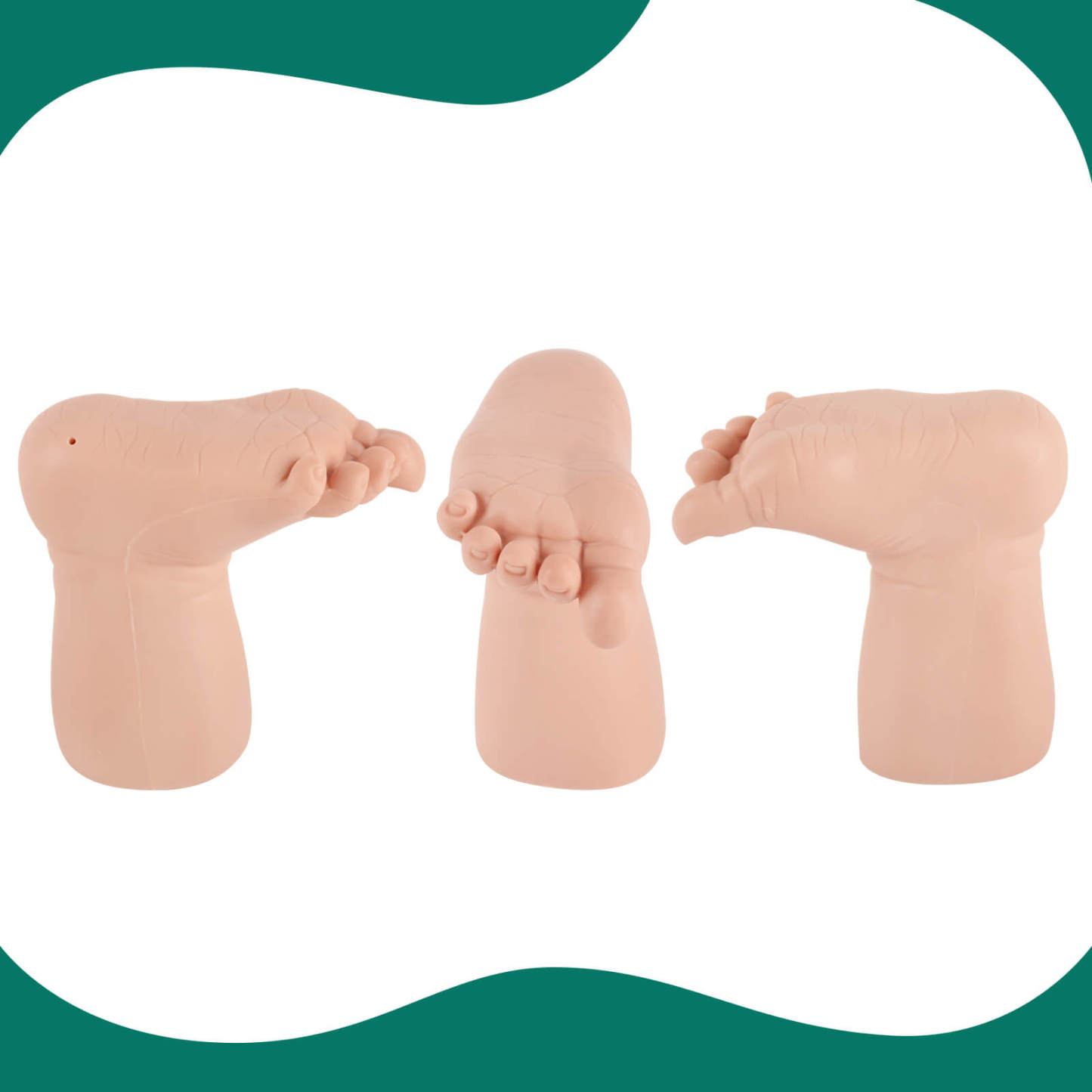 infant foot heel stick simulator for nurse and student training