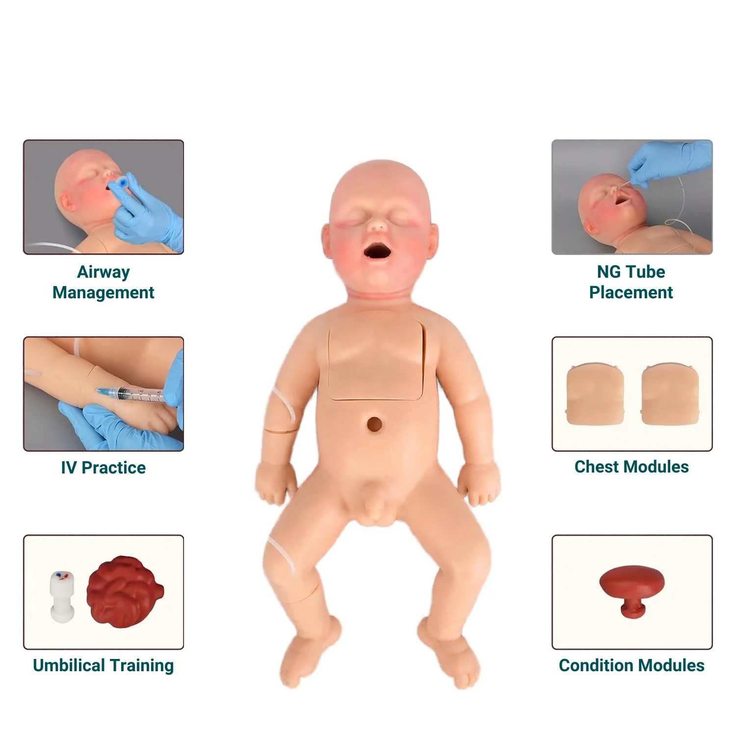 Newborn Manikin for NICU Nursing Training