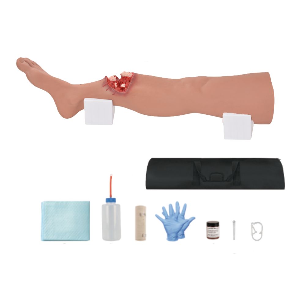 Open Tibial Fracture Leg Wound Simulator