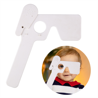 White Eye Occluder with 14 Holes for Clinical Eye Exam