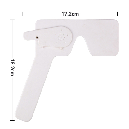 White Lorgnette Pinhole Eye Occluder Size