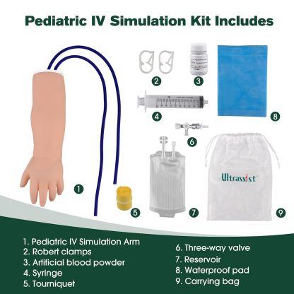Ultrassist Pediatric IV & Phlebotomy Practice Arm Kit for Neonatal IV Training