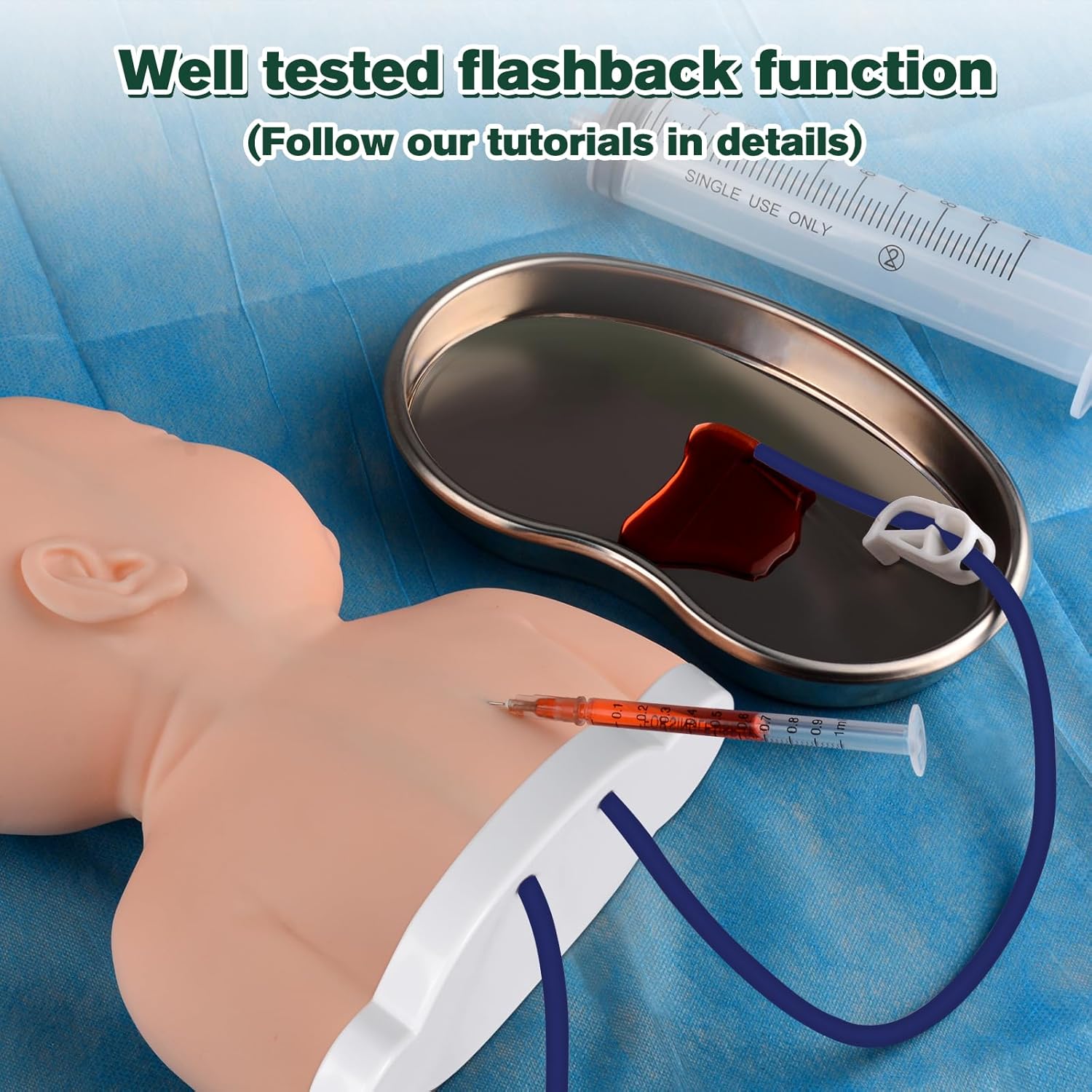 Ultrassist Pediatric IV Practice Head Kit for Scalp IV Training