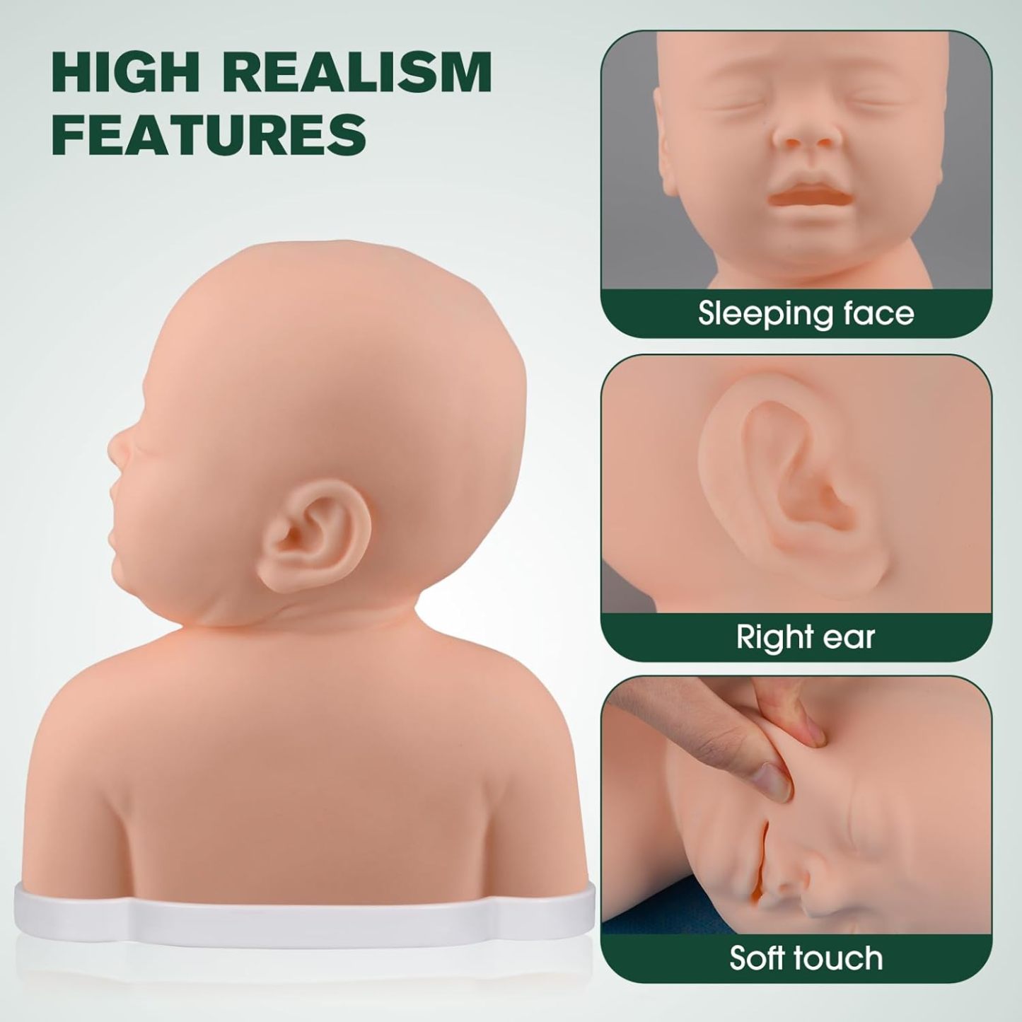 Ultrassist Pediatric IV Practice Head Kit for Scalp IV Training