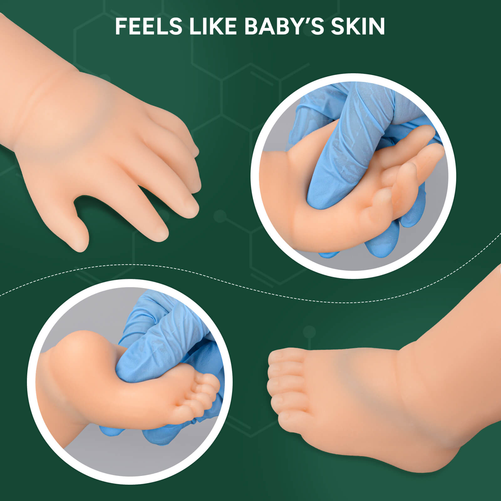 Ultrassist Pediatric IV Practice Kit – Short Infant Hand & Foot Model