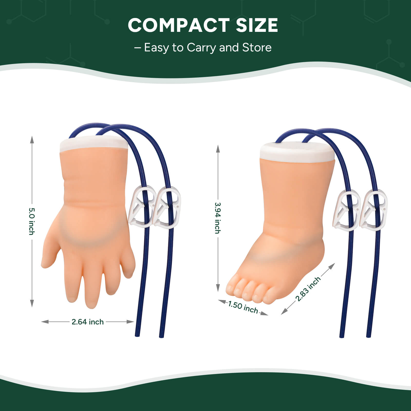 Ultrassist Pediatric IV Practice Kit – Short Infant Hand & Foot Model