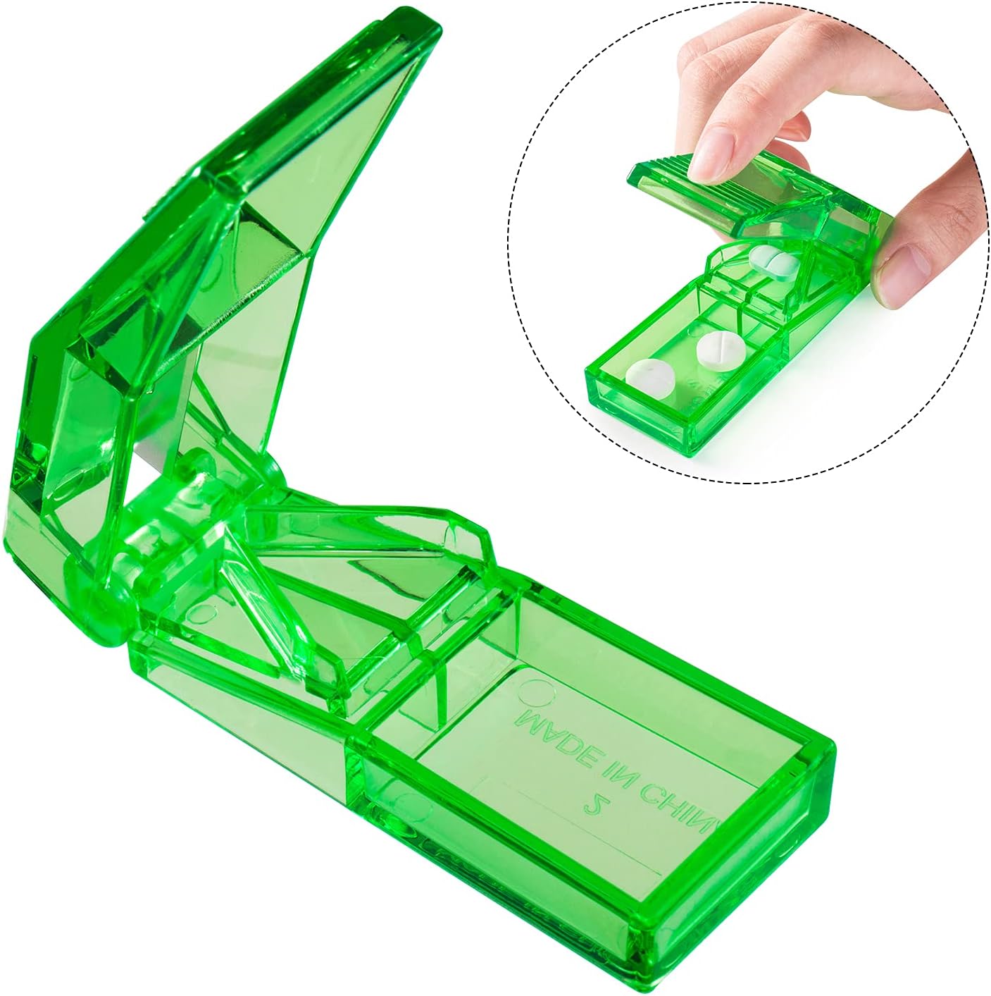 Ultrassist Pill Cutter and Splitter with Dispenser (10 PCs)