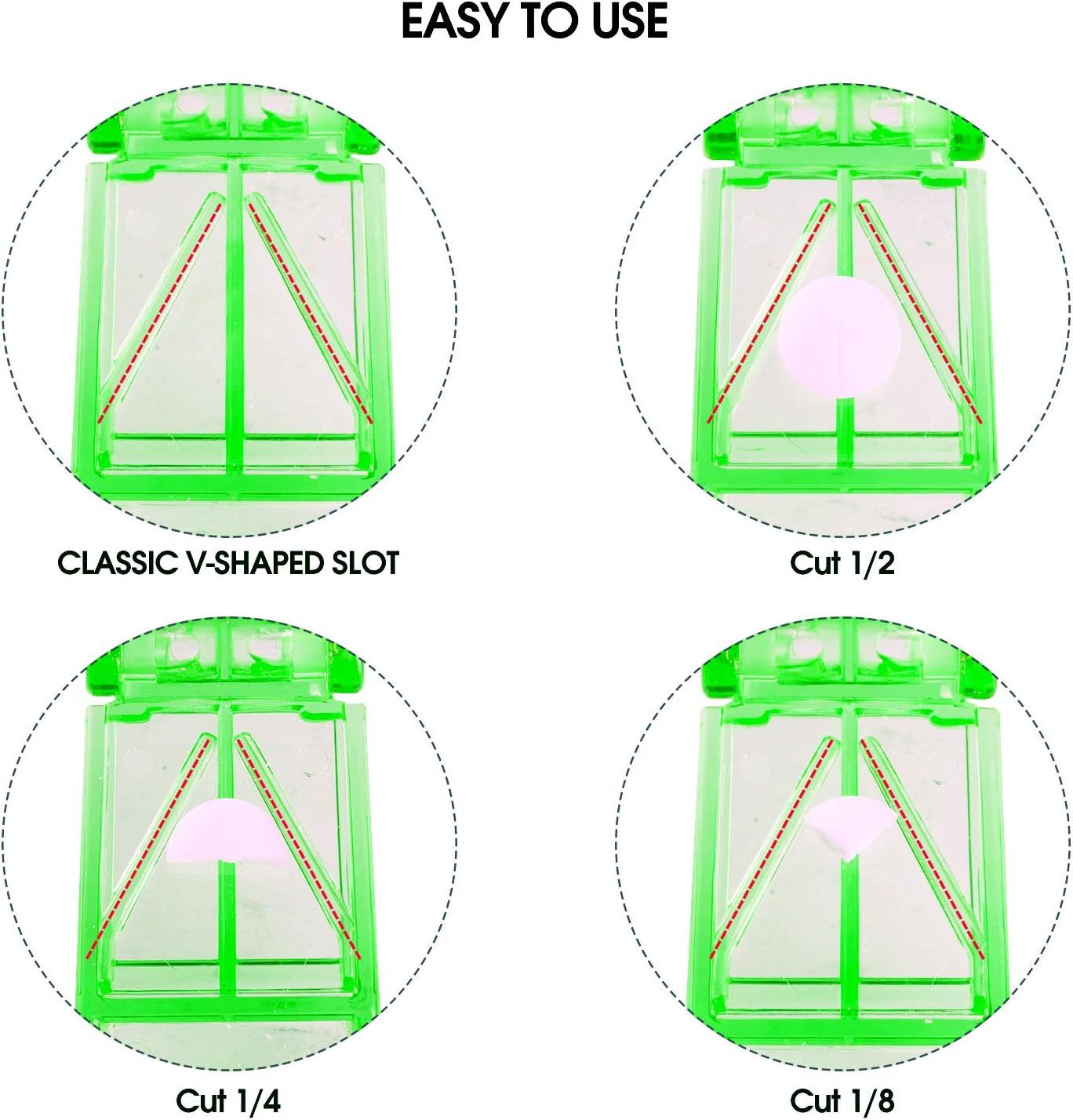 Ultrassist Pill Cutter and Splitter with Dispenser (10 PCs)