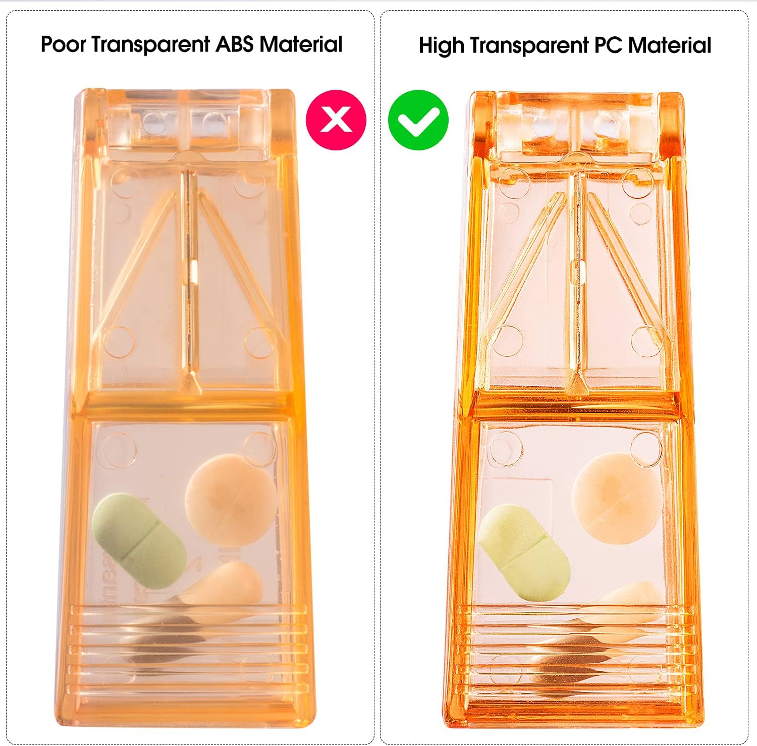 Ultrassist Pill Cutter and Splitter with Dispenser (10 PCs)