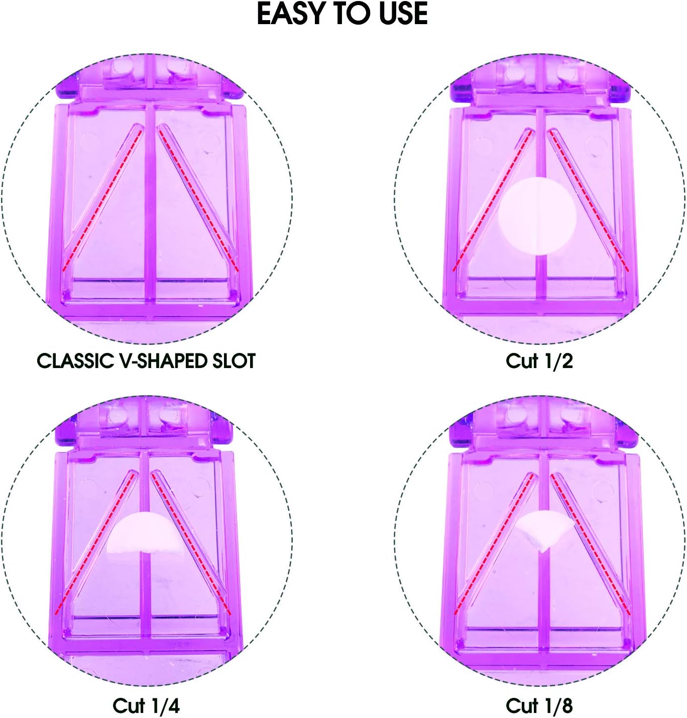 Ultrassist Pill Cutter and Splitter with Dispenser (10 PCs)