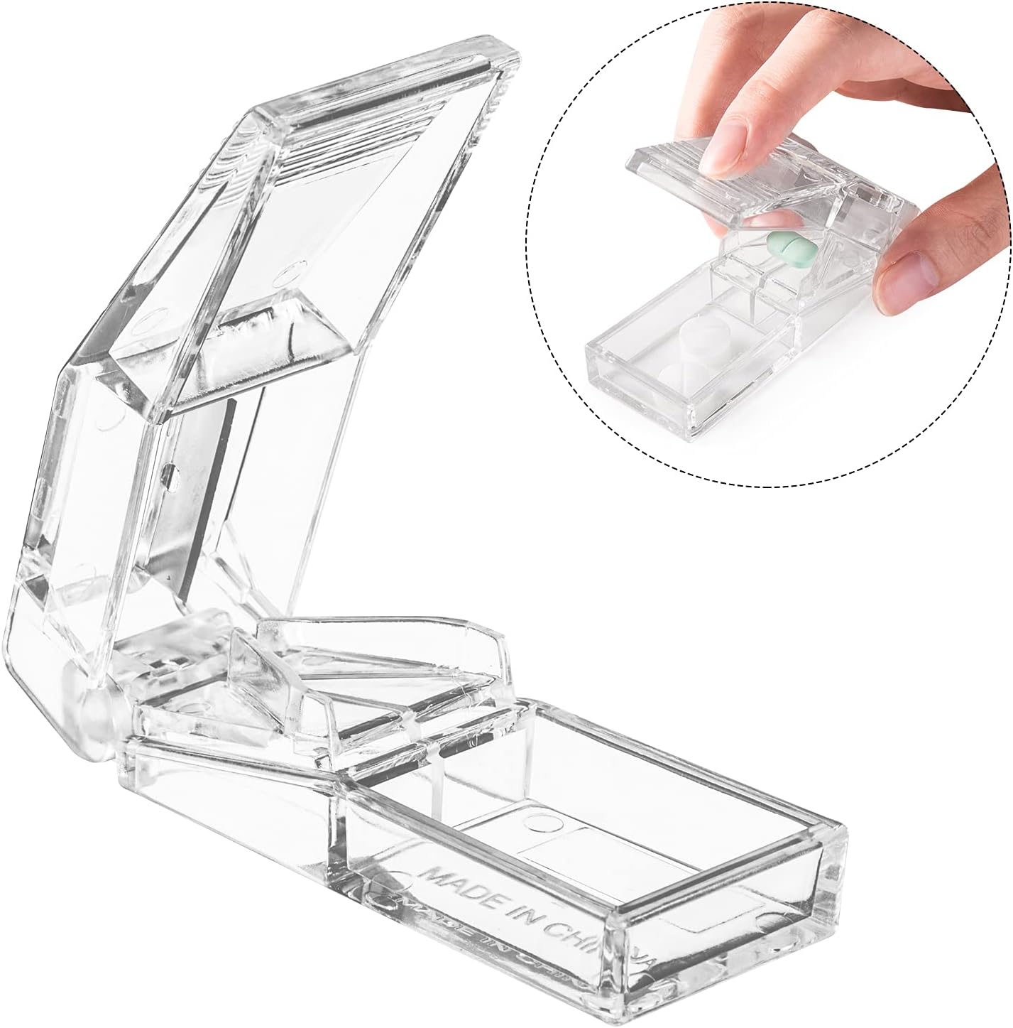 Ultrassist Pill Cutter and Splitter with Dispenser (10 PCs)