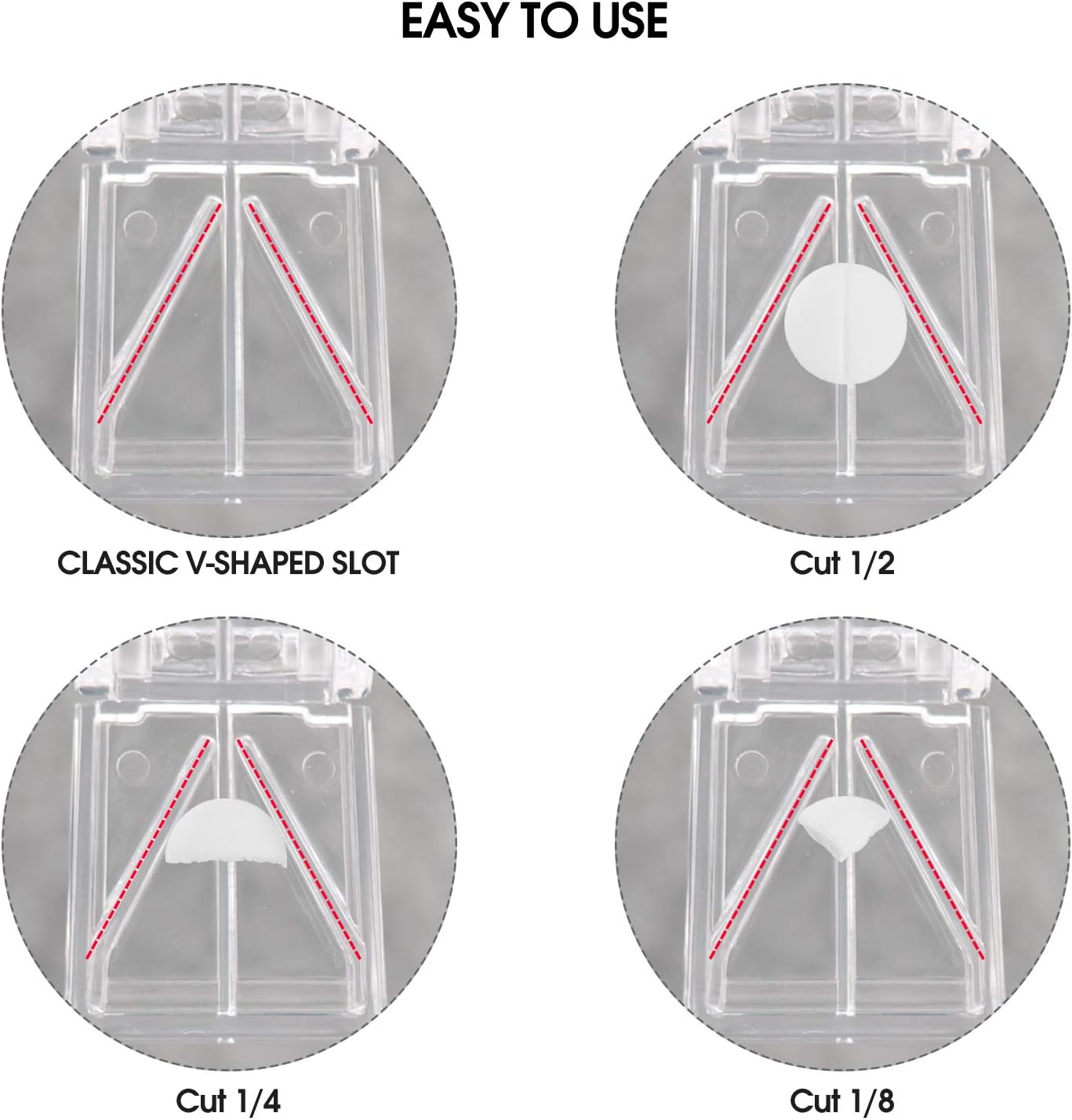 Ultrassist Pill Cutter and Splitter with Dispenser (10 PCs)