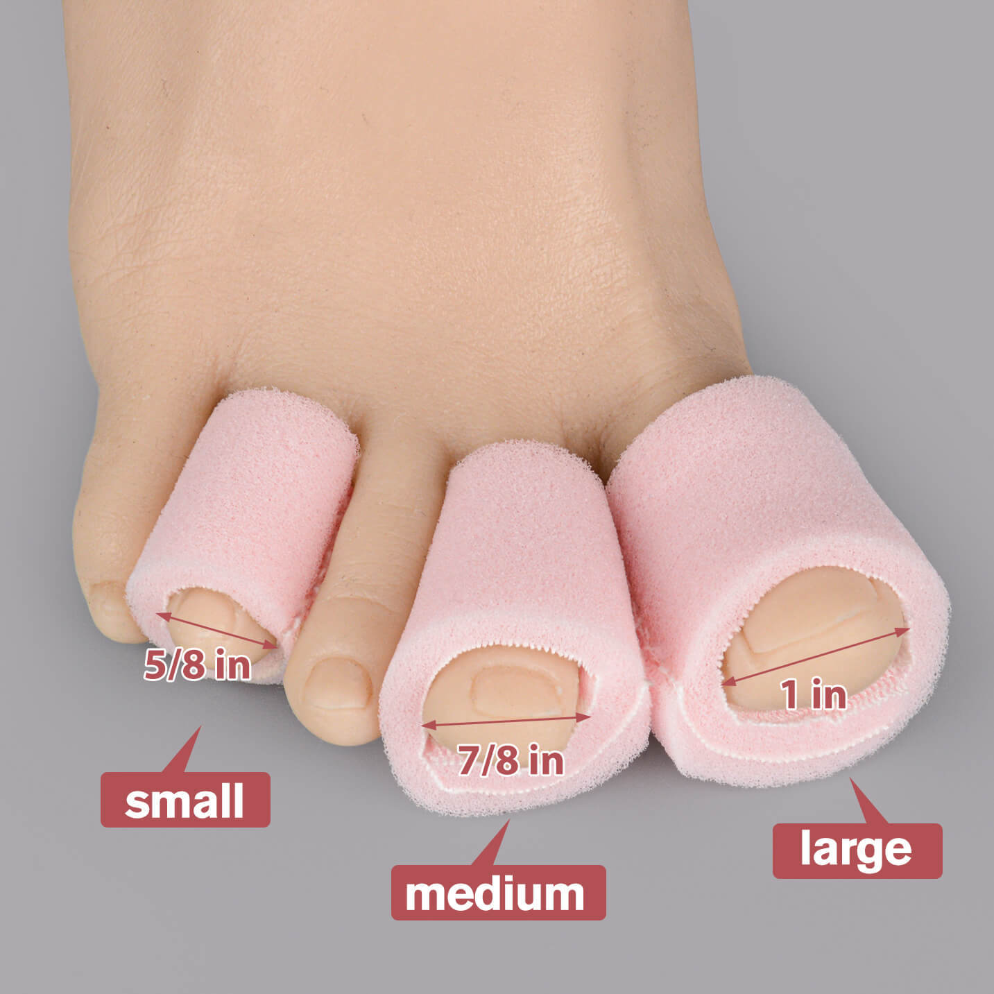 Ultrassist Toe Sleeve Protectors for Blisters, Bunions, Corns Relief