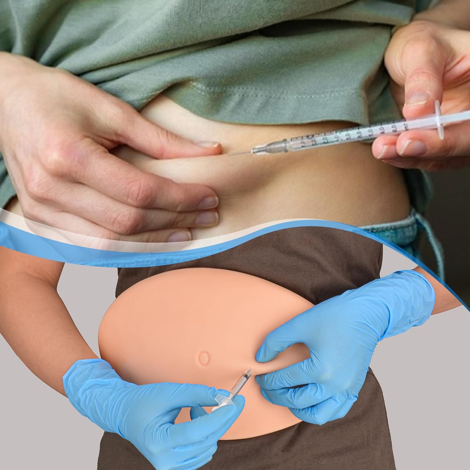 Pocket Abdominal Injection Belly Model for Nursing Students