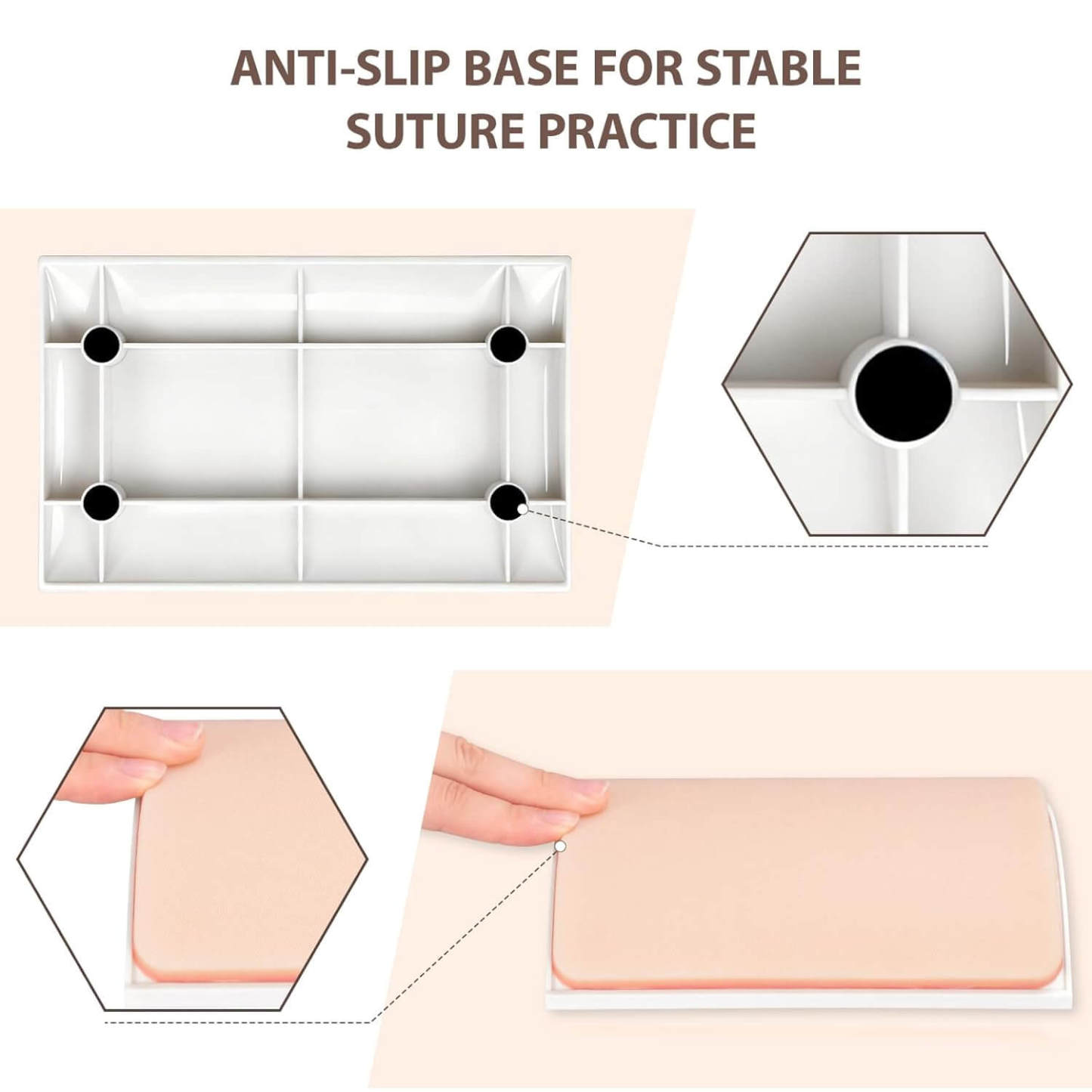 Ultrassist Silicone Suture Practice Pad | DIY Training for Medical Students