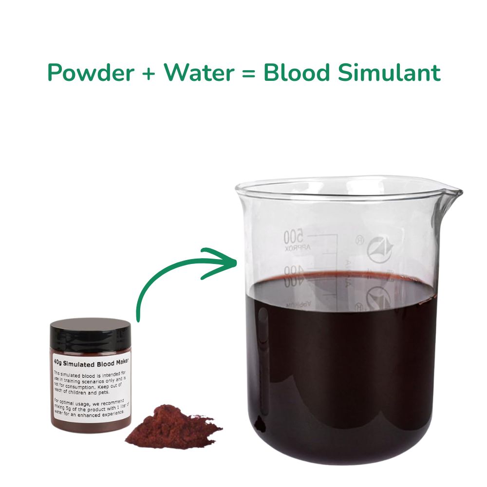 Artificial Blood Powder for Medical & Emergency Training