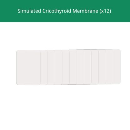 Neck Skin and Simulated Cricothyroid Membranes Replacement for Cricothyrotomy Task Trainer