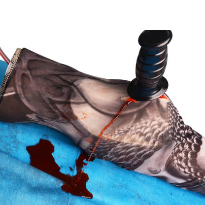 Wearable Arm Stab Wound Simulation Sleeve for Wound Care Training