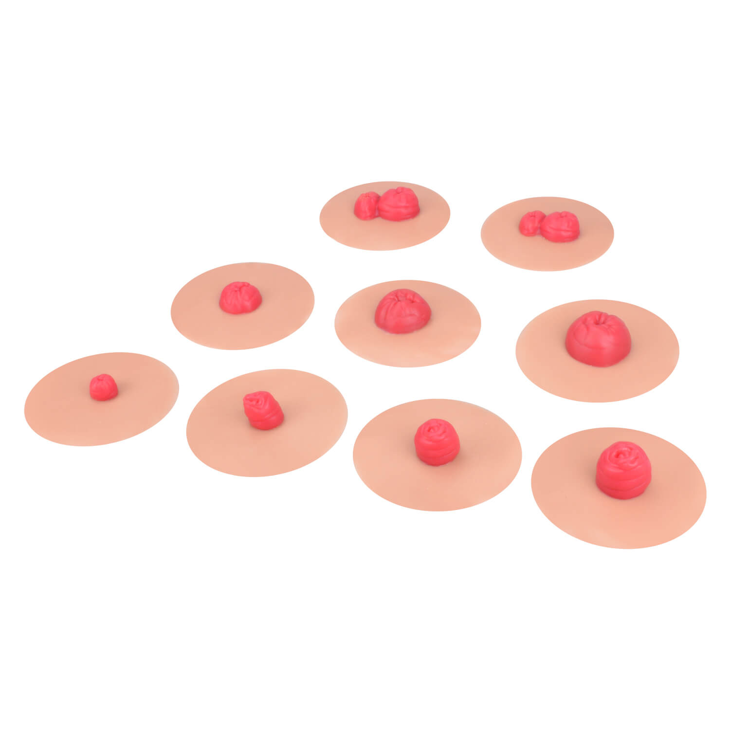 Sticky Ostomy Care Training Simulator Set (9 Stoma Models)