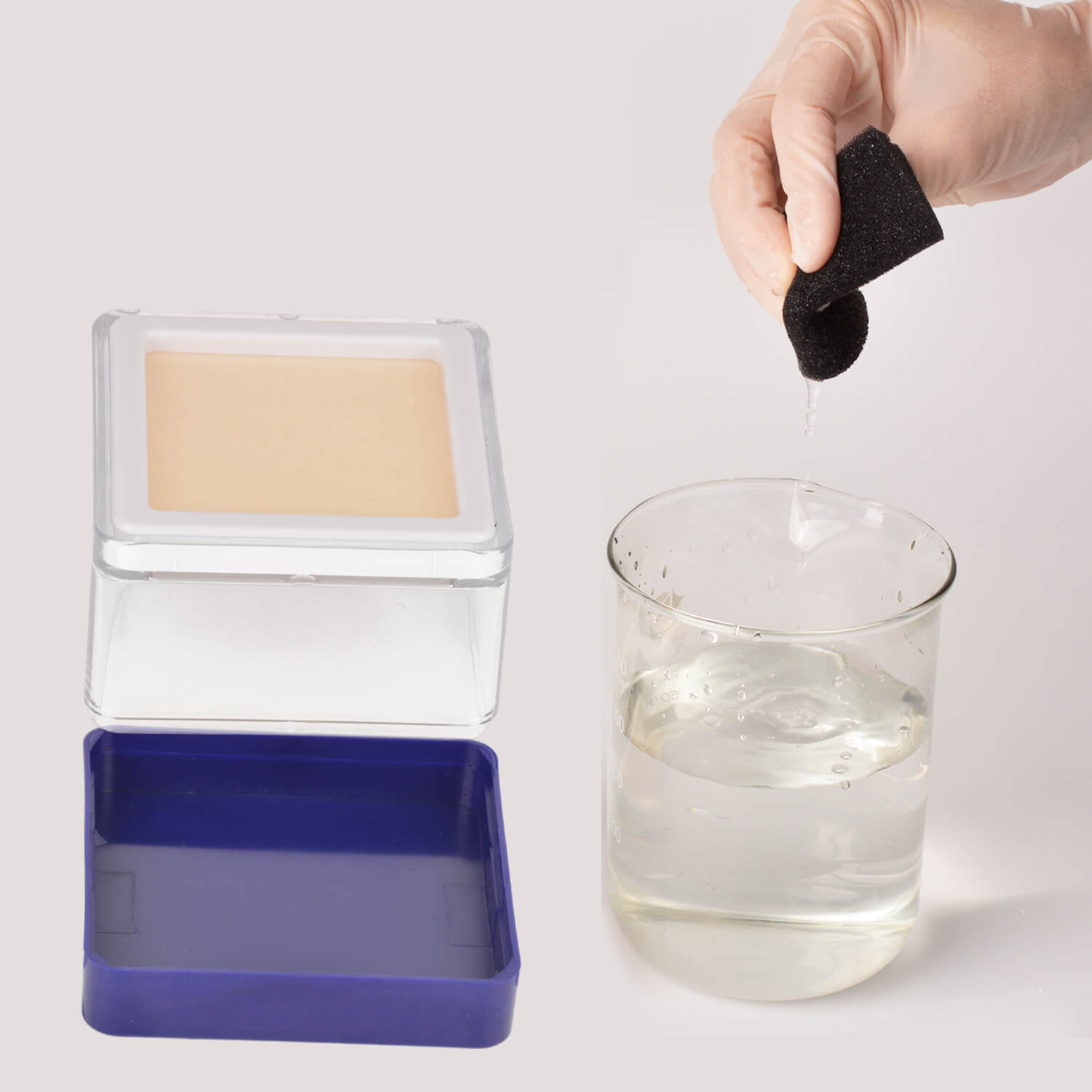 Cleanable Subcutaneous Injection Trainer Cube