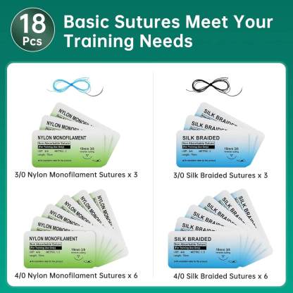 Suture Refill Kit for Medical and Vet Students Practice(u004)
