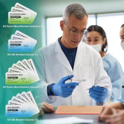 Suture Refill Kit for Medical and Vet Students Practice(u004)