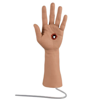 Tourniquet Hand Trainer with Through Bullet Wound
