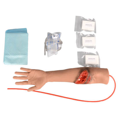 Trauma Arm with Laceration and Fracture Wound 