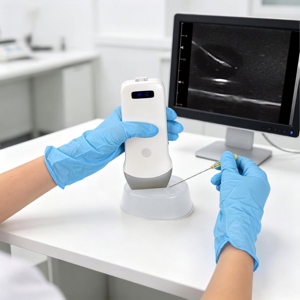 Transparent Ultrasound Biopsy Phantom with Dual-Echoic Masses