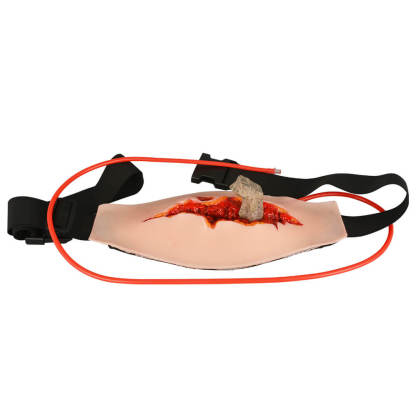 Wearable Abdominal Trauma Wound Trainer with Embedded Foreign Object