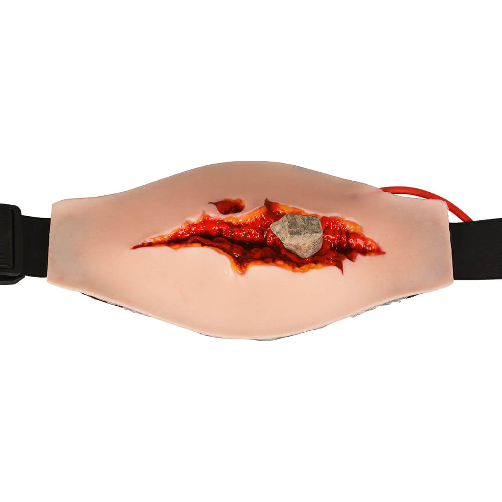 Wearable Abdominal Trauma Wound Trainer with Embedded Foreign Object