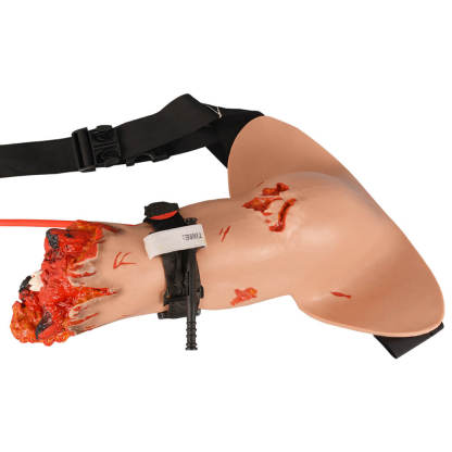 Wearable Amputation Arm Tourniquet and Wound Packing Trainer Kit