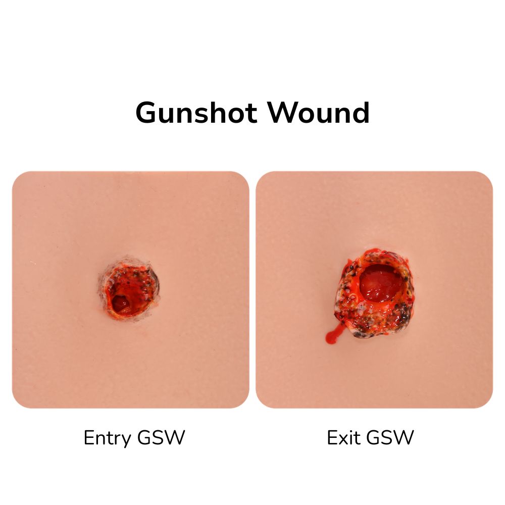 Wearable Arm Entry and Exit Gunshot Wound Packing Trainer