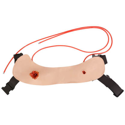 Wearable Chest Gunshot Wound Model for Penetrating Chest Injury Training