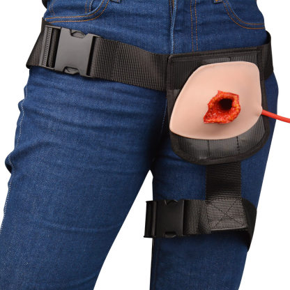 Wearable Gunshot Wound Packing Groin Trainer for First Aid and Military Training